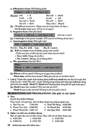 Sách Hướng Dẫn Học Tốt Tiếng Anh 7