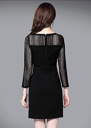 Đầm Công Sở Nữ Phối Ren