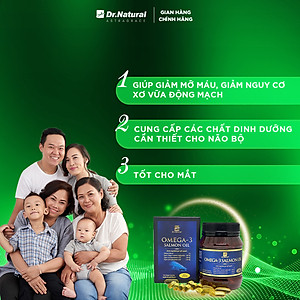 Viên Uống Dầu Cá Hồi Úc Dr Natural Omega 3 Salmon Oil 180 Viên | Tốt Cho Mắt, Não, Tìm, Giảm Nguy Cơ Xơ Vữa Động Mạch - Hàng Chính Hãng