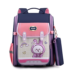 Balo học sinh cấp 1 và 2 siêu nhẹ chống gù chống nước cao cấp phong cách nhật bản