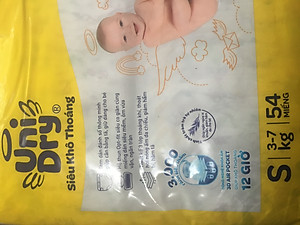 Tã dán Unidry S54 Cho bé từ 3-7kg - Date luôn mới