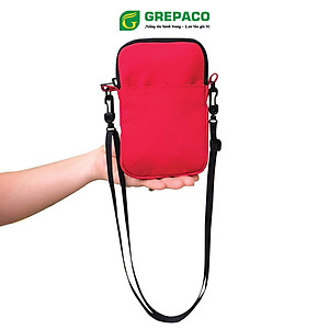Túi Đựng Điện Thoại Grepaco Đeo Chéo Mini Nam Nữ Unisex Vải Dù Bố Tote Canvas Chống Thấm Nước Có Dây Đeo Nhiều Ngăn Khóa Kéo YKK Thời Trang Hàn Quốc - Hàng Chính Hãng