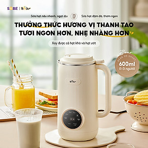 Máy làm sữa hạt Bear 0.6L SB-SH06C 0.6L (600W) - Hàng chính hãng