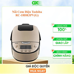 Nồi cơm điện tử Toshiba RC-18DR3PV(G) (1.8 Lít) - Vàng đồng - Hành Chính Hãng