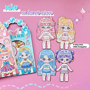 Đồ Chơi Búp Bê Từ Tính Nam Châm Thay Trang Phục Công Chúa