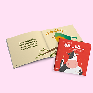 Sách Ehon - Ùm Bò  - Dành cho trẻ từ 0 - 6 tuổi