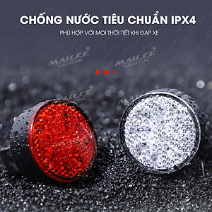 Đèn hậu cảnh báo xe đạp gắn sau CỐI XAY GIÓ AQ-113 dung lượng 500mAh 8 chế độ cảnh báo, sạc USB, chống nước IPX4 - Mai Lee