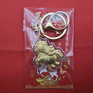 Móc Khóa Ngựa Vàng Mini 3D – Móc Treo Chìa Khóa/ Balo – Thu Hút May Mắn Tài Lộc 2026