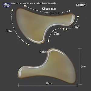 Dụng cụ mát xa làm mịn da mặt và toàn thân bằng sừng (MH823) Giúp lưu thông khí huyết - Chăm sóc sức khỏe