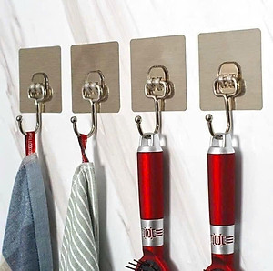 Móc Inox Dán Tường Chịu Lực Móc Treo Đồ Nặng Dán Tường Chất Lượng Cao