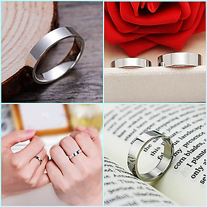 Nhẫn Nam Bạc 925 NA035S  Kiểu Trơn Vuông  Thanh Lịch Bạc Hiểu Minh  Bảo Hành Vĩnh Viễn 