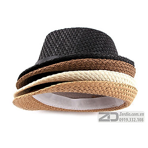 Mũ phớt, Nón cao bồi Fedora đan, thắt da cực chất cho nam và nữ