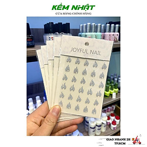 Sticker Dán Móng Kim Tuyến Bạc Nhiều Hình