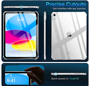 Ốp lưng dành cho iPad A16 Gen 11 2025 , Gen 10 10.9inch silicon dẻo cao cấp chống sốc 4 góc - Hàng chính hãng