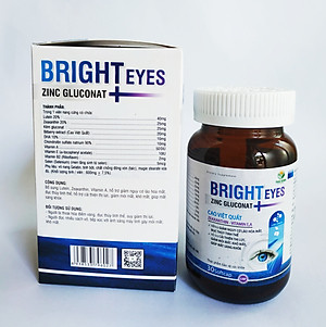 VIÊN SÁNG MẮT BRIGHT EYES - GIÚP CHO ĐÔI MẮT SÁNG KHỎE - GIẢM MỎI MẮT - KHÔ MẮT - GIẢM NGUY CƠ LÃO HÓA MẮT - ĐỤC THỦY TINH THỂ - LỌ 30 VIÊN