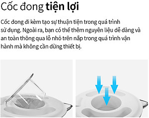 Máy xay sinh tố Locknlock Multi Blender EJM416WHT (800W) - Hàng chính hãng