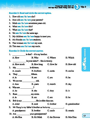 Global Success - Trọng Tâm Kiếm Thức Và Bài Tập Thực Hành Tiếng Anh Lớp 3 - Tập 2 - Có Đáp Án