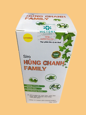 Siro ho Húng Chanh Family 100ml - cho bé, cho người lớn (hỗ trợ giảm ho, giảm đờm, giảm đau họng, khản tiếng; giúp tăng sức đề kháng)