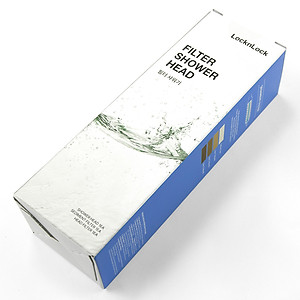 Bộ Phụ Kiện Đầu Vòi Sen Lọc Nước LocknLock 80mm CLR-KR LBW400 (Mạch nước nhip nhàng, giảm stress - Khử Clo)