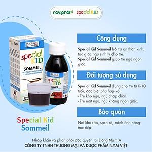 TPBVSK Special Kid Sommeil – Giúp ngủ ngon giấc, ngủ sâu giấc (125ml) [Siro – Nhập khẩu Pháp]