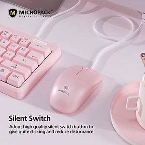  Chuột Có Dây MicroPack COMFY MINI 2 M-105 Hình Dạng Đa Sắc Màu Dễ Dàng Kết Nối Máy Tính Của Bạn Qua Cáp USB Hàng Chính Hãng