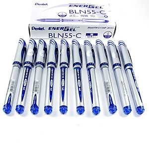 Bút ký Pentel ENERGEL nét bút 0.5/0.7/1.0mm màu xanh, đỏ