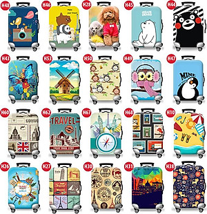 Túi bọc bảo vệ vali -Áo vỏ bọc vali - Gấu Vui Nhộn H113