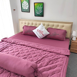 Bộ ga thun lạnh 4 món ga thun hàn quốc Kingroom chuyên drap thun lạnh đủ kích thước ga nệm 1m2, 1m6, 1m8 chưa gồm chăn