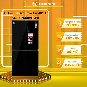 Tủ lạnh Sharp Inverter 401 lít SJ-FXP480VG-BK - chỉ giao HCM