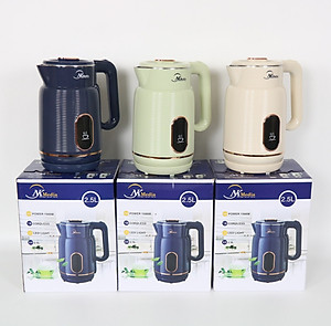 Ấm Siêu Tốc 2 Lớp 2,5L NK Media MD-ST255  - Màu Ngẫu Nhiên - Hàng Chính Hãng