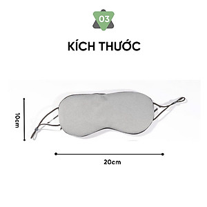 Bịt Che Mắt Ngủ Văn Phòng, Trên Xe Ô tô, Máy Bay, Thoáng Khí, Mềm Mại Cho Giấc Ngủ Ngon, Mặt Nạ Ngủ. Du Lịch Dã Ngoại Phượt Thiền - Giao Màu Ngẫu Nhiên
