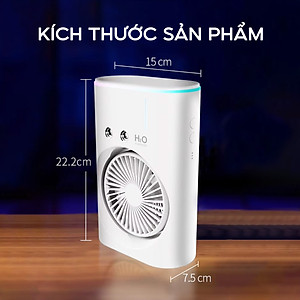 Quạt hơi nước tích điện Half Horse, xoay 180 độ , pin 4000 mah. Trợ thủ đắc lực cho mùa hè nóng nực