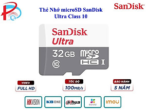 Thẻ Nhớ SanDisk 256G-32G-64G-128GB MicroSD Ultra Class 10  - Hàng Chính Hãng
