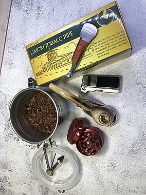 Tẩu Thuốc Sừng Trâu Trắng Cao Cấp – Mã TTLCC-01