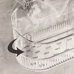 Kệ Để Đồ Nhà Tắm Cốc Hút Dán Tường, Giá Treo Nhà Bếp Chắc Chắn, Lỗ Thoát Nước Thông Minh - HÀNG CHÍNH HÃNG MINIIN