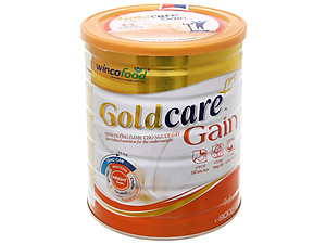 Sữa bột Wincofood Goldcare Gain: thích hợp cho mọi đối tượng và trẻ từ 1 tuổi trở lên giúp tăng cân và tăng cường thể lực