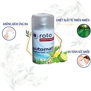Combo 2 chai xịt phòng RT300 mùi chanh sả, giúp khử mùi, làm sạch không khí, tạo cảm giác dễ chịu