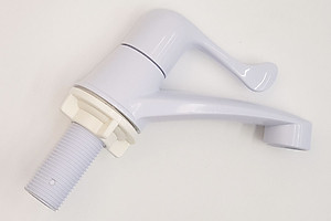 Vòi lavabo lạnh cao nhựa ABS trắng Eurolife EL-LA04 (Trắng )