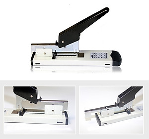 Dập ghim loại lớn 100 trang, dụng cụ văn phòng phẩm tặng 1 hộp ghim DG 9001