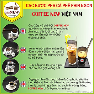 Cafe Premium Robusta - Nguyên Chất Rang Mộc Pha Phin Hoặc Pha Máy - Vị Đắng Đậm Hậu Ngọt Hương Thơm Nồng - Coffee New