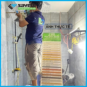 COMBO Keo Chít Mạch Saveto Epoxy 2 Thành Phần, Keo Chà Ron Gạch, Keo Chà Ron 2 Thành Phần-Keo Kẻ Chỉ Gạch Cao Cấp Saveto 400ml(5 món)