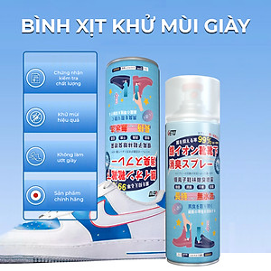 Chai xịt khử mùi giày dép NaNo Bạc khử vi khuẩn 99% loại bỏ mùi hôi giày dép Mũ Bảo Hiểm mùi hôi chân nhanh chóng, tiện lợi