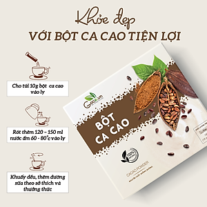 Bột ca cao nguyên chất Goce - 180g (18 gói x 10g)