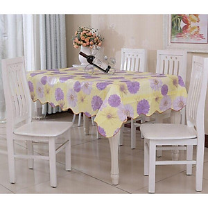 Khăn Trải Bàn Hoa Văn Dập Nổi Không Thấm Nước 152*106 Cm