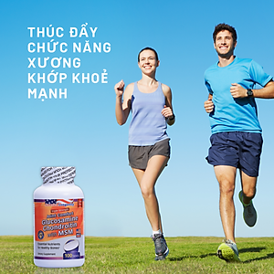 (HSD 06/2026) Viên Uống Glucosamine Chondroitin With Msm Giúp Giảm Đau Do Viêm Xương Khớp Hộp 100 Viên