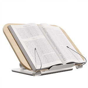 Giá đỡ dành cho Laptop/Macbook/Tablet kiêm giá đỡ đọc sách mặt gỗ chân xoay 360 độ Zaki - R172  - Hàng Nhập Khẩu