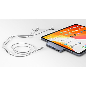 Cổng chuyển chuyên dụng Hyper HyperDrive iPad 4-in-1 USB-C Hub - (HD-HD319E) - Hàng chính hãng