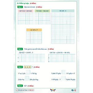 Sách Đề Kiểm Tra Toán Lớp 4 - Học Kì 1 - Cánh Diều (1 cuốn) - Bản Quyền