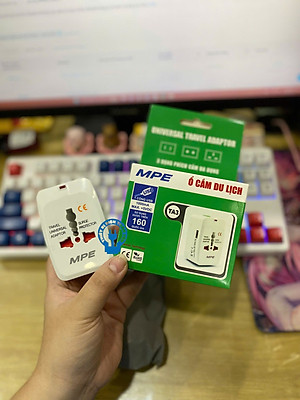Ổ Cắm Du Lịch Đa năng MPE TA3 - 1 Cổng USB - Hàng Chính Hãng