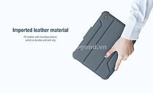 Bao da cao cấp cho iPad A16 Gen 11 2025 , Air 11 inch M3 , Air 13inch M3 , Air 6 11 inch M2 , Air 6 13inch M2 hàng chính hãng Nillkin Bumper Leather có nắp bảo vệ camera - Hàng chính hãng